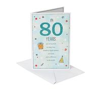 American Greetings Carte d'anniversaire 80 ans avec paillettes