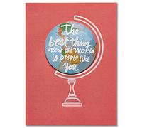 American Greetings Carte d'anniversaire pour couple avec ruban Carte de remerciement Globe