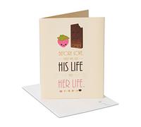 American Greetings Carte de félicitations pour fête prénuptiale Chocolat fraise avec paillettes - 5856811