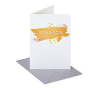 American Greetings Carte de félicitations vierge (coup de pinceau orange)