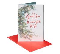 American Greetings Carte de Noël pour fils et femme (both so great)