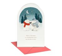 American Greetings Carte de Noël pour sœur et beau-frère (How Much You Mean)