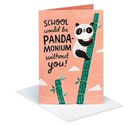 American Greetings Carte de remerciement amusante pour enseignant (Panda-monium)