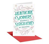 American Greetings Carte de remerciement de Noël pour les travailleurs de la santé (Thanks For Everything)