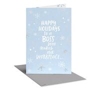 American Greetings Carte de remerciement de Noël pour patron de la part d'un employé (Such A Great Place)