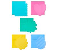 American Greetings Cartes vierges à panneau unique avec enveloppes pour la Saint-Valentin, les anniversaires et toutes les occasions, formes et couleurs printanières (100 pièces)