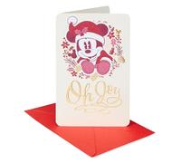 American Greetings Disney Carte de Noël classique Mickey Mouse (Magic In The Air)