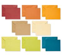 American Greetings Lot de 100 cartes vierges à panneau unique avec enveloppes, couleurs terre