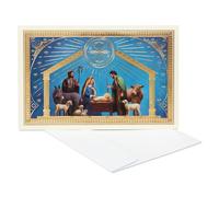 American Greetings Religious Christmas Cards Boxed with Envelopes, Nativity Scene Blessed New Year (14-Count)