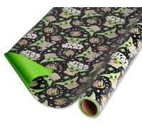 American Greetings Star Wars Papier cadeau Mandalorian The Child/Baby Yoda (1 rouleau, 75 m²)