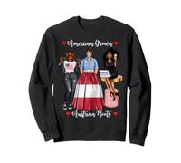 American Grown Austrian Roots Noir Femme Africaine Sweatshirt