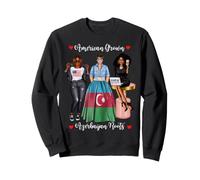 American Grown Azerbaïdjan Roots Noir Femmes Africaines Sweatshirt