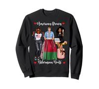 American Grown Belarusian Roots Noir Femmes Africaines Sweatshirt
