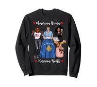 American Grown Kosovan Roots Black Femmes Africaines Sweatshirt