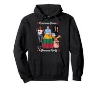 American Grown Lithuanian Roots Noir Femmes Africaines Sweat à Capuche