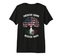 American Grown Mexican Roots T-Shirt Haut de Gamme