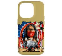 American Heritage Bison Native Indian Pride Coque pour iPhone 14 Pro