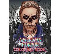 American Horror Coloring Book: Anthology Horror Television Series Illustration Coloring Book For Adults Stress Relief Gift