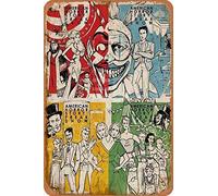 American Horror Story Apocalypse Freak Show illutration Panneaux d’étain Vintage Affiche de métal rétro Plaque de Panneau Mur Art décor 8×12 Pouces
