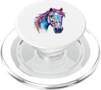 American Horse Head Aquarelle pour Cheval équestre Papa et Maman PopSockets PopGrip pour MagSafe