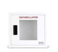 AMERICAN HOSPITAL SUPPLY AED Cabinet | Armoire de rangement murale pour défibrillateur | Blanc | Alarme | Grande taille pour pouce/sciences du cœur/toutes les marques