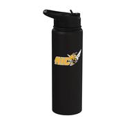 American International College AIC Yellow Jackets Stainless Steel Insulated Water Bottle