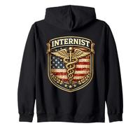 American Internist Medical Doctor Médecine générale Interne Sweat à Capuche