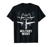 American Jets Cool Military Aircraft Artwork Men Boys T-Shirt