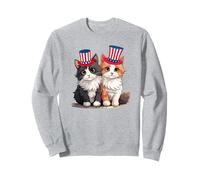 American Kitty Patriotic Cat, classique du 4 juillet Sweatshirt