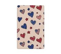 American Love - Plaque murale vierge à motif sans couture - 1 interrupteur décoratif pour cuisine, salle de bain - Dimensions : 11,4 x 7 cm