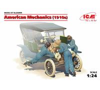 American Mechanics (1910s) (3 Figurines) (100% New Moules) 1:24 Plastique Model