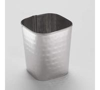 American Metalcraft FCH35 Tasse à frire carrée martelée en acier inoxydable, capacité 12 oz, hauteur 3 1/2 po, largeur 3 1/4"