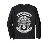 American Motorcycle Indian Bikers Club - Chopper Biker Manche Longue