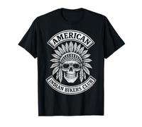 American Motorcycle Indian Bikers Club - Chopper Biker T-Shirt
