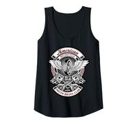 American Motorcycle Indian Bikers Club Moto Biker Débardeur, Femme, Noir, XXL