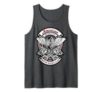 American Motorcycle Indian Bikers Club Moto Biker Débardeur, Homme, Chiné Foncé, XXL