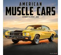 American Muscle Cars 2026 12 X 12 Wall Calendar