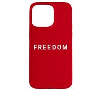 American Patriotic Minimal Design Freedom Coque pour iPhone 15 Pro Max