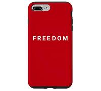 American Patriotic Minimal Design Freedom Coque pour iPhone 7 Plus/8 Plus