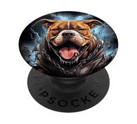 American Pit Bull Terrier Sauteur PopSockets PopGrip Adhésif