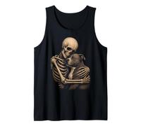 American Pit Bull Terrier Squelette Hug Gothic Dog Lover Art Débardeur