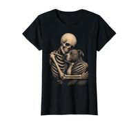 American Pit Bull Terrier Squelette Hug Gothic Dog Lover Art T-Shirt Graphique avec Valeur