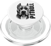 American Pitbull Terrier Dog Portrait Bullie Breed Design PopSockets PopGrip pour MagSafe