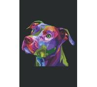 American Pitbull Terrier Pop Art Portrait for Dog Owners Pretty