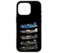 American Planes WW2 Warbirds P51 Mustang B-17 Fortress Cadeau Coque pour iPhone 16 Pro