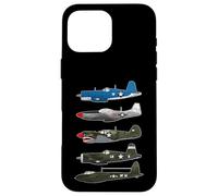 American Planes WW2 Warbirds P51 Mustang B-17 Fortress Cadeau Coque pour iPhone 16 Pro Max