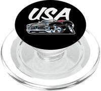 American Pride Classic Muscle Car USA Dessin animé Illustration PopSockets PopGrip pour MagSafe