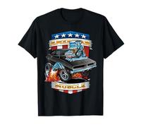 American Pride Classic Sixties Muscle Car Hot Rod, Dessin animé T-Shirt