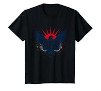 American Pride : emblème Patriotique d'aigle pour Les patriotes T-Shirt, Enfant, Noir, 3 Ans