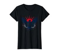 American Pride : emblème Patriotique d'aigle pour Les patriotes T-Shirt, Femme, Noir, L